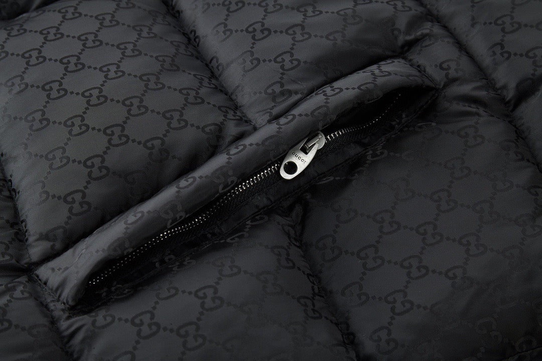 Schwarze Steppjacke – Herren