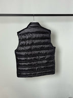 Schwarze, leichte Nylonweste – Herren
