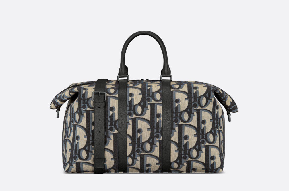 Black and Grey Duffle Bag