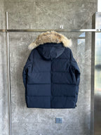 Black and White Parka - Men's