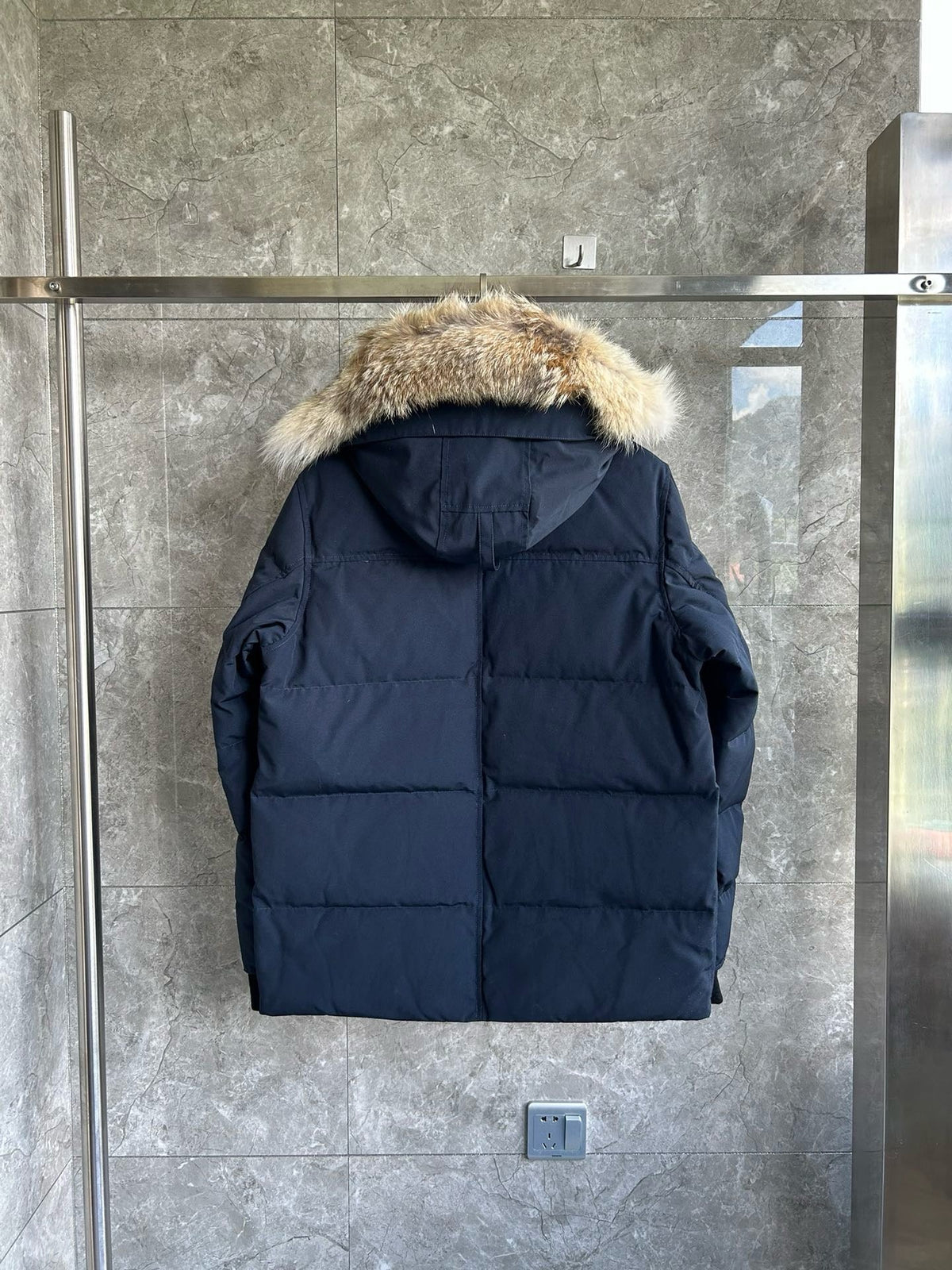 Black and White Parka - Men's