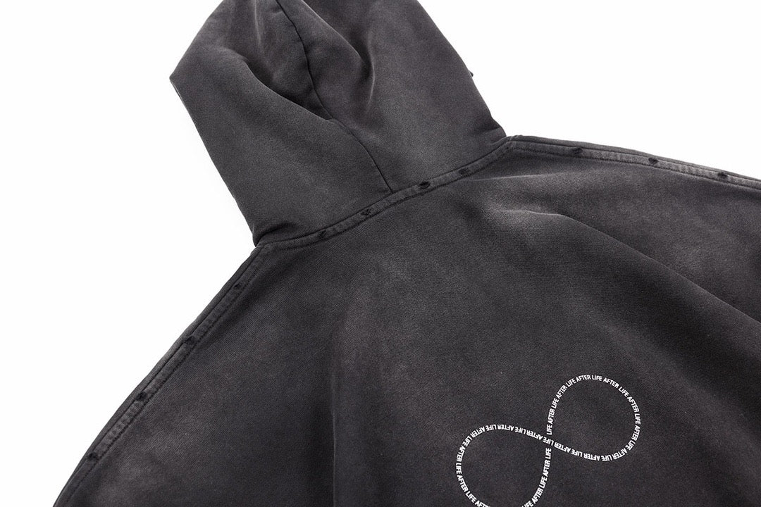 Washed Infinity Graphic Hoodie - Men's
