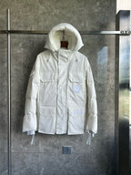 Black and White Parka - Men's