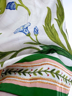Botanical Print Silk Shorts - Men's