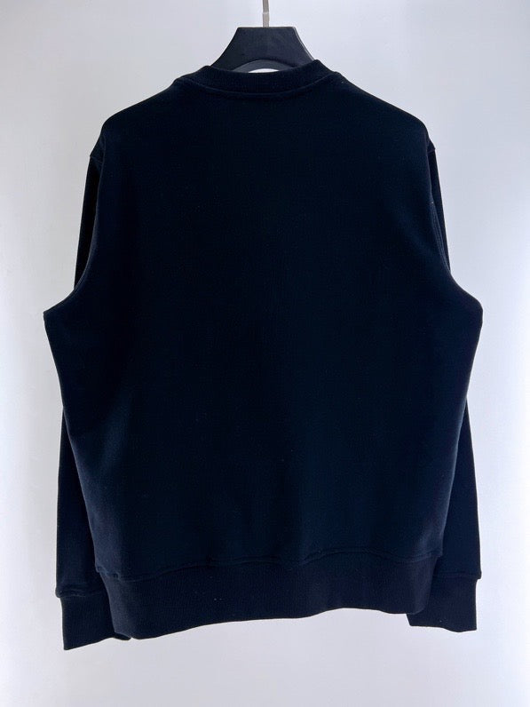 Navy Cotton Palm Graphic Crewneck - Men's