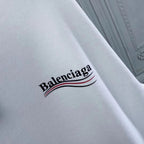 Weißer Baumwollpullover mit Brustlogo – Herren