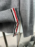 RWB Stripe Cardigan White - Men's