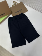 Navyfarbene Baumwollhose mit Kordelzug – Herren