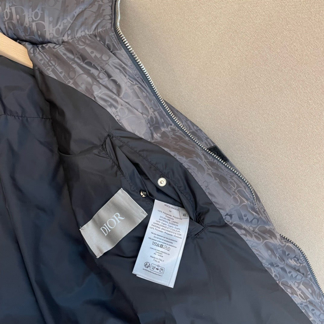 Schwarze Steppjacke – Herren