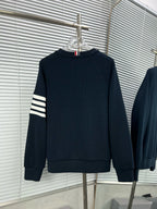 4-Bar Crewneck Grey Loopback – Herren