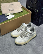 White and Grey Sneakers