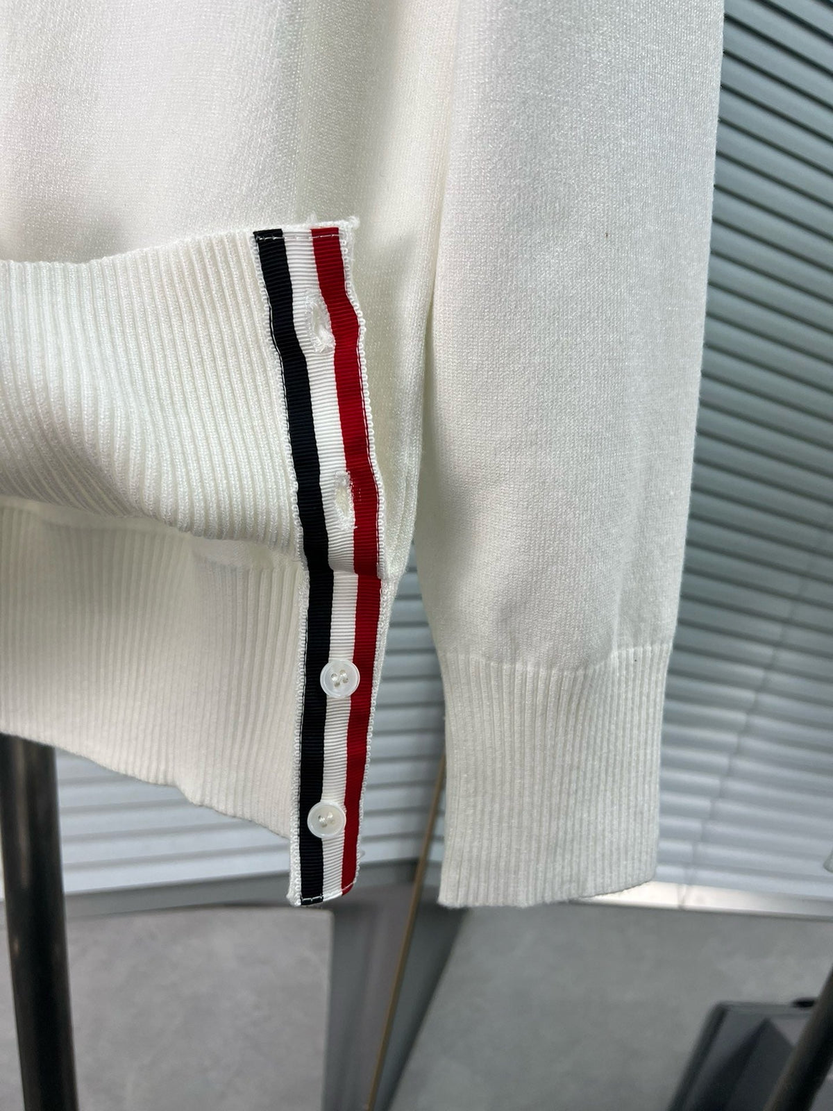4-Bar Cardigan White - Men's