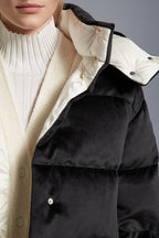 Daos Chenille Down Jacket – the high-impact design has a high neck and a detachable hood, while longue saison – LUX VERSE Luxury Designer Fashion Outlet