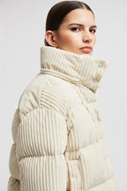 Daos Corduroy Down Jacket – an exploration of creativity and individuality, the Daos down jacket is crafted – LUX VERSE Luxury Designer Fashion Outlet