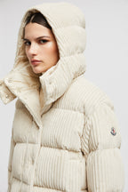 Daos Corduroy Down Jacket – the high-impact design has a high neck and a detachable hood, while longue saison – LUX VERSE Luxury Designer Fashion Outlet