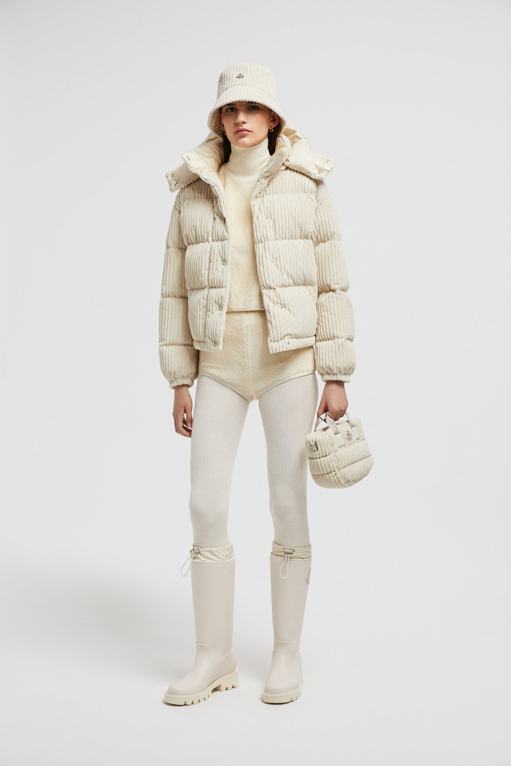 Daos Corduroy Down Jacket – crafted from corduroy Recycled longue saison lining Down-filled Detachable hood Snap – LUX VERSE Luxury Designer Fashion Outlet