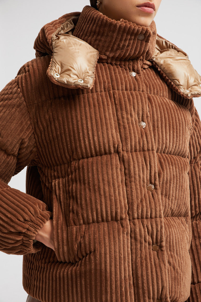Daos Corduroy Down Jacket – an exploration of creativity and individuality, the Daos down jacket is crafted – LUX VERSE Luxury Designer Fashion Outlet