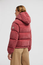 Daos Corduroy Down Jacket – crafted from corduroy Recycled longue saison lining Down-filled Detachable hood Snap – LUX VERSE Luxury Designer Fashion Outlet