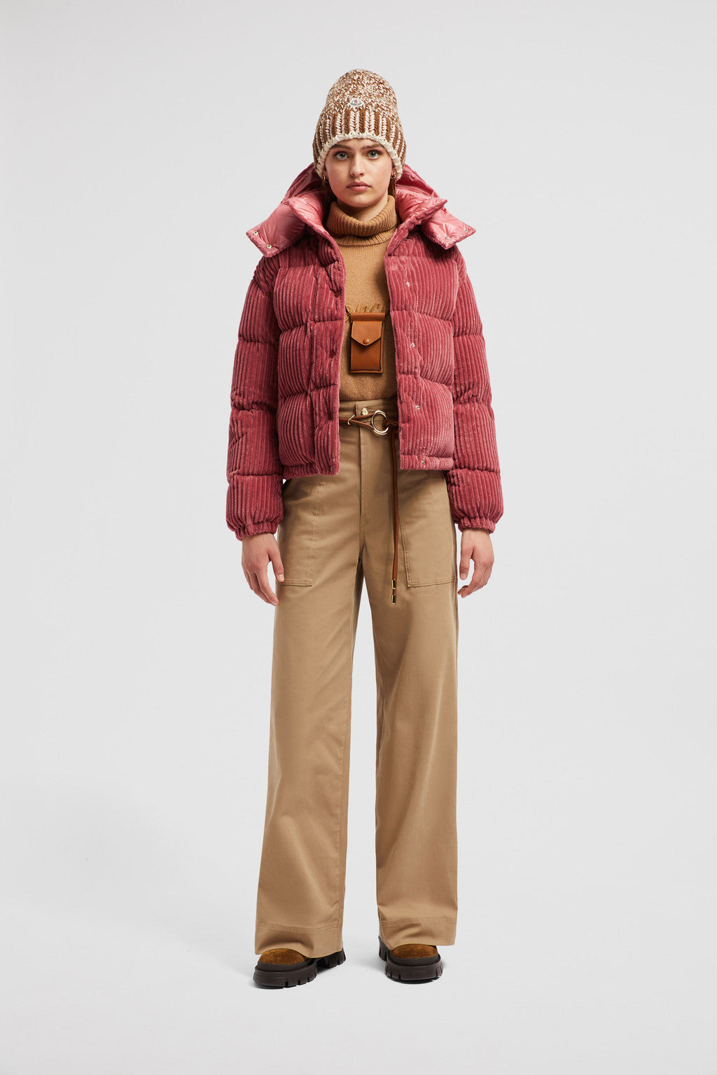 Daos Corduroy Down Jacket – crafted from corduroy Recycled longue saison lining Down-filled Detachable hood Snap – LUX VERSE Luxury Designer Fashion Outlet