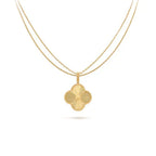 Clover  Large 25mm Laser Necklace Gold – LUX VERSE Luxury Designer Fashion Outlet