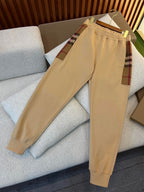 Black Cotton Cuffed Joggers - Men's