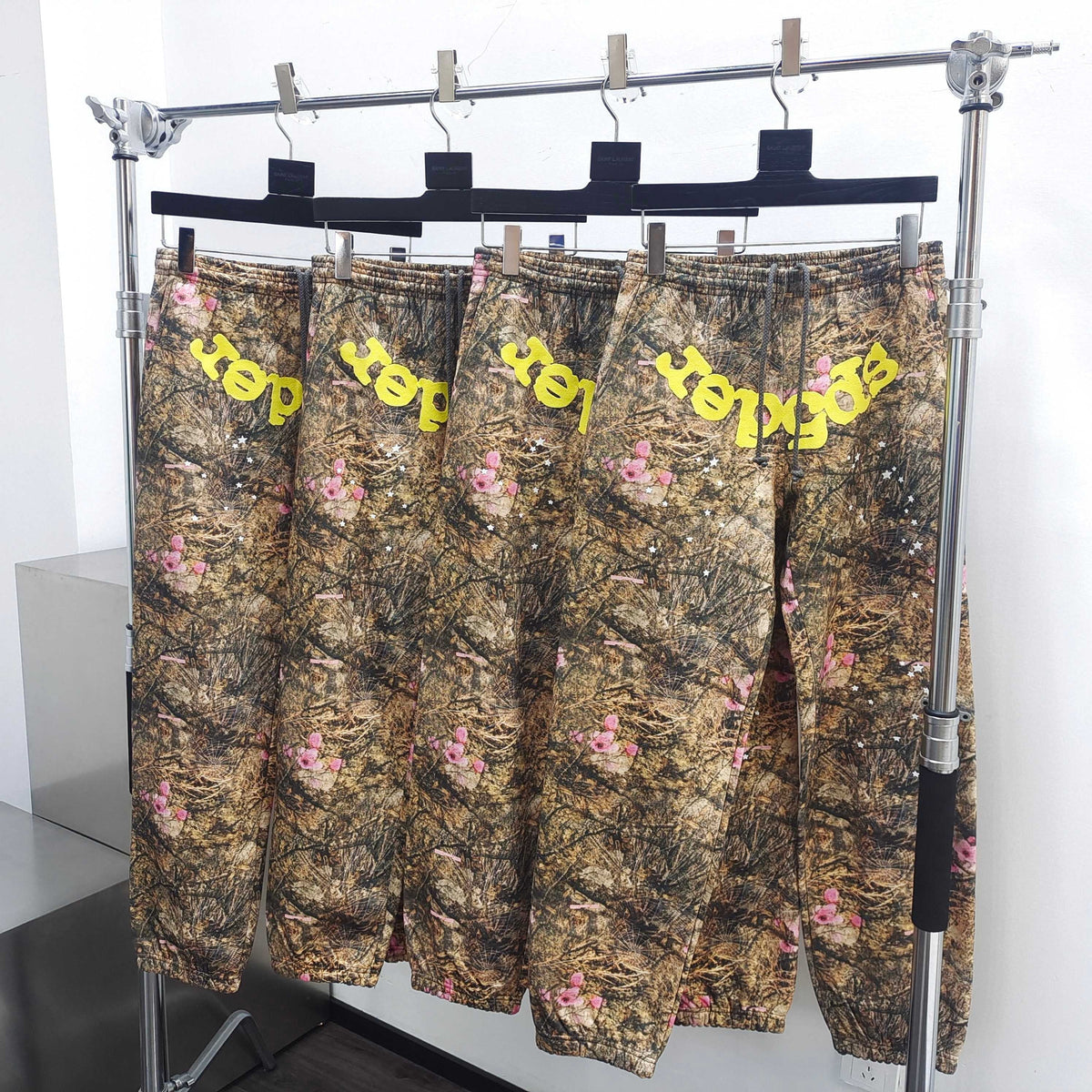 Grüne Camouflage-Jogginghose aus Baumwolle – Herren