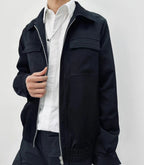 Black Nylon Zip Pocket Blouson - Men's