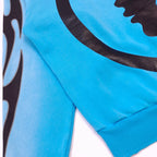 Himmelblauer Kapuzenpullover – Herren