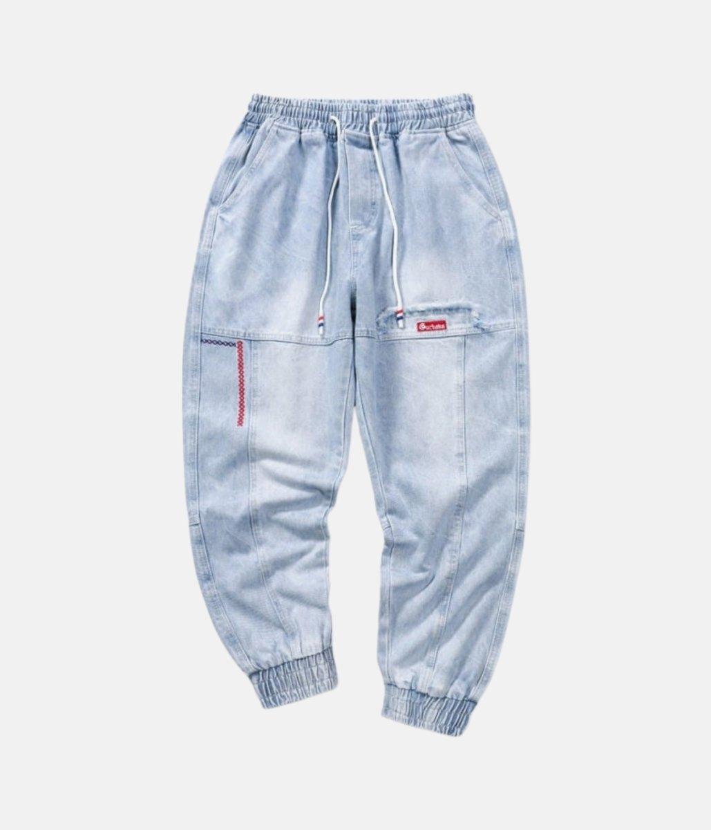 Denim Jogger | Limited Edition – material: Premium Cotton & Denim Fit type: Slim Fit Available sizes: S, M, L, XL, – LUX VERSE Luxury Designer Fashion Outlet