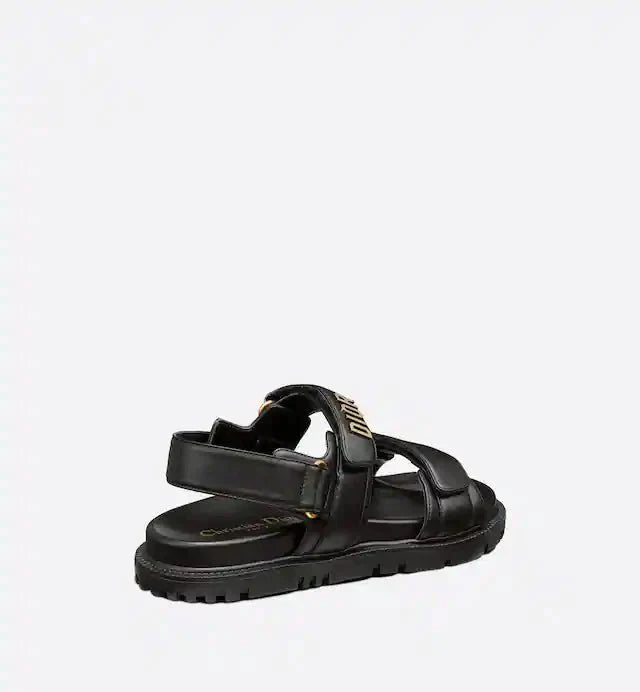 Dioract Sandal. – scratch straps are further enhanced by a gold-finish metal signature on the upper – LUX VERSE Luxury Designer Fashion Outlet