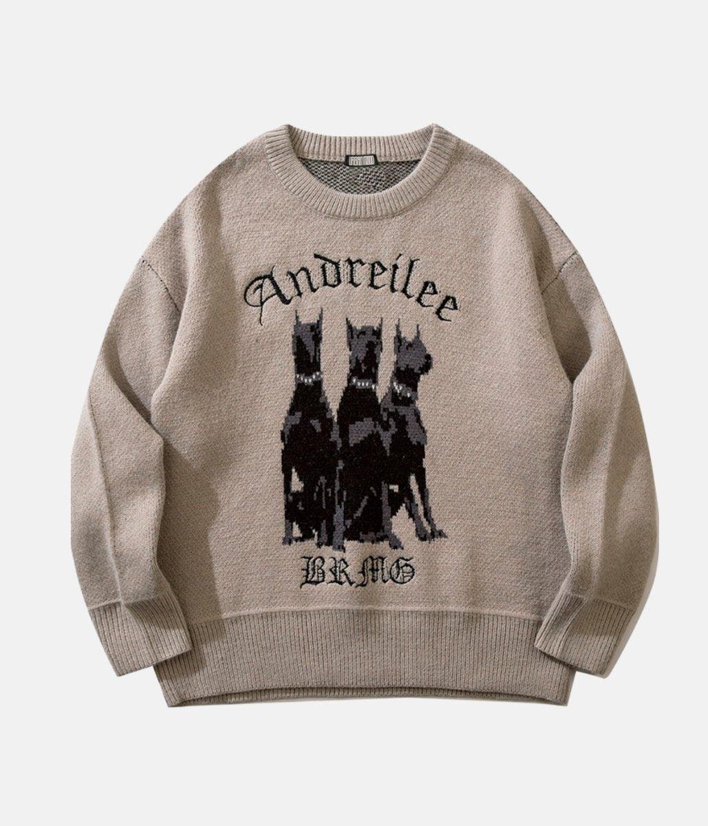 Doberman Sweatshirt – material: Premium acrylic, cotton & wool Design: High Quality Print Fit type: – LUX VERSE Luxury Designer Fashion Outlet