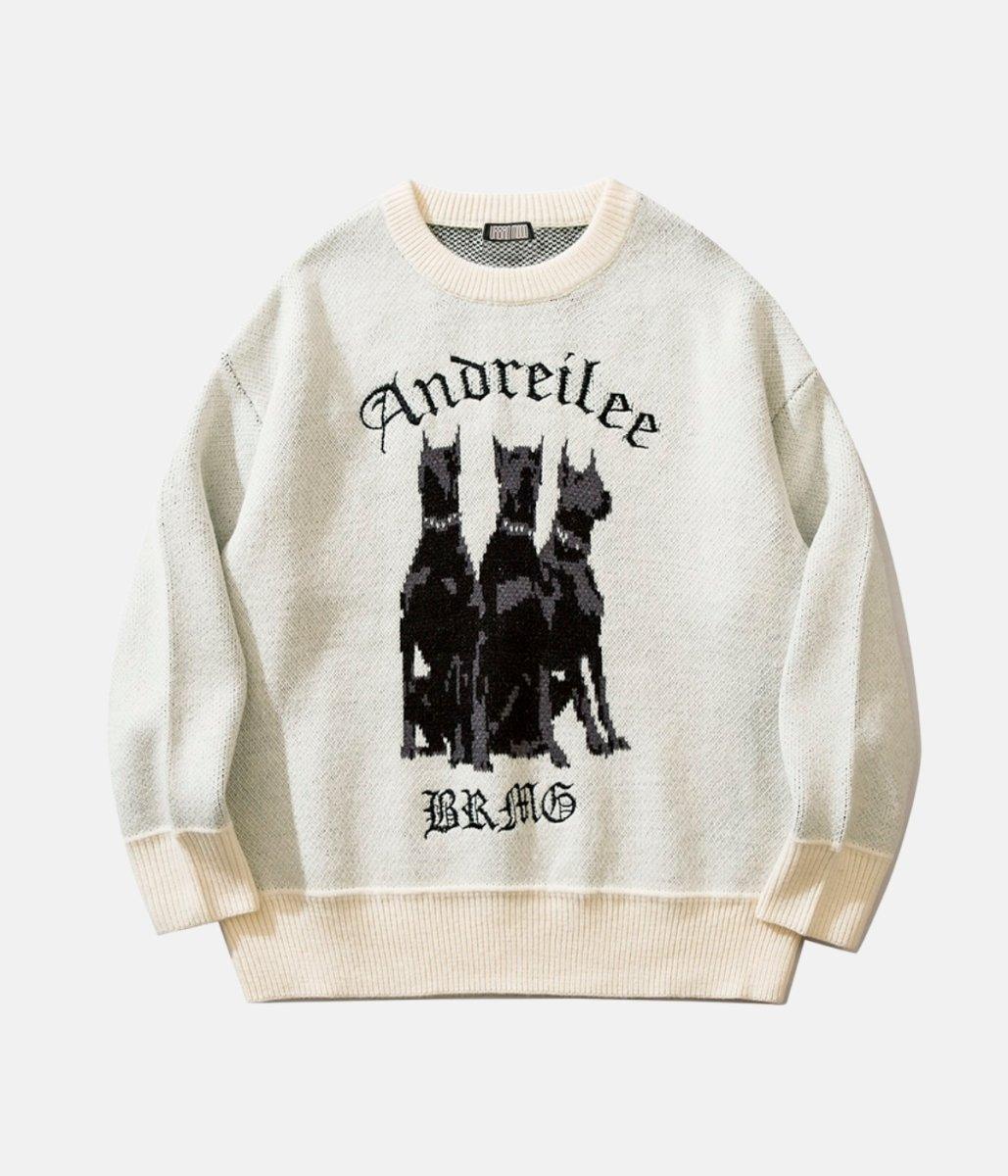 Doberman Sweatshirt – material: Premium acrylic, cotton & wool Design: High Quality Print Fit type: – LUX VERSE Luxury Designer Fashion Outlet