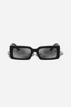 Black rectangular with chain sunglasses – out for their unmistakable style, where attention to detail and quality – LUX VERSE Luxury Designer Fashion Outlet