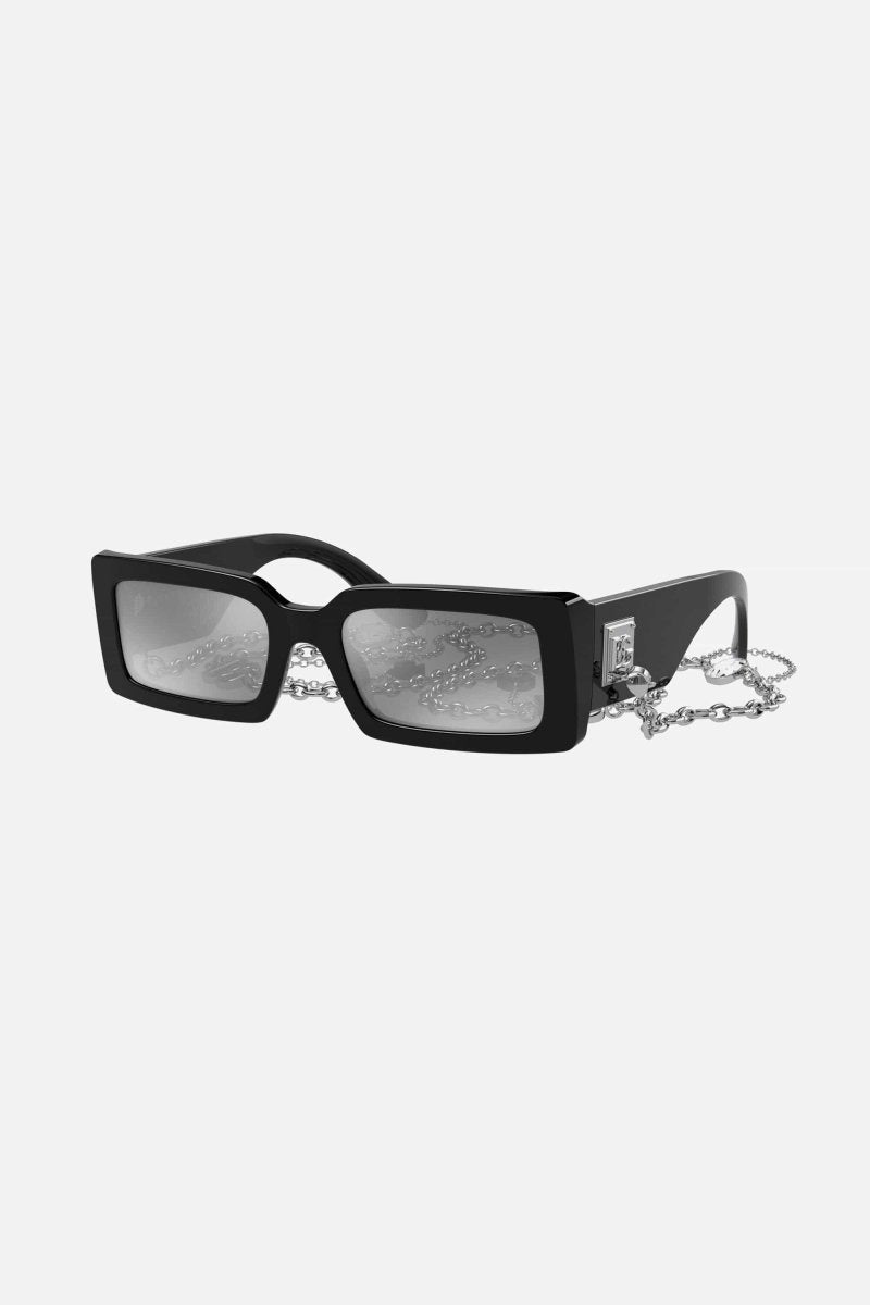 Black rectangular with chain sunglasses – craftsmanship, refinement and timeless elegance: the & Sunglasses – LUX VERSE Luxury Designer Fashion Outlet