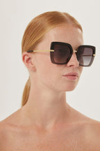 Cat eye double colored sunglasses – craftsmanship, refinement and timeless elegance: the & Sunglasses – LUX VERSE Luxury Designer Fashion Outlet