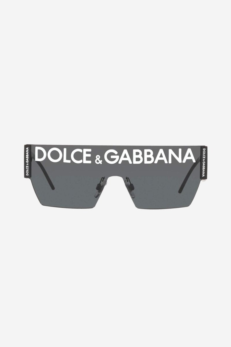 Grey mask sunglasses with logo – craftsmanship, refinement and timeless elegance: the & Sunglasses – LUX VERSE Luxury Designer Fashion Outlet