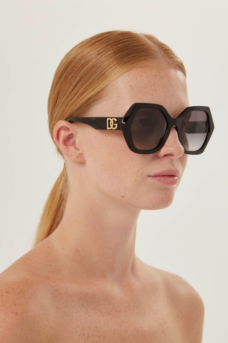 Hexagonal black sunglasses – craftsmanship, refinement and timeless elegance: the & Sunglasses – LUX VERSE Luxury Designer Fashion Outlet