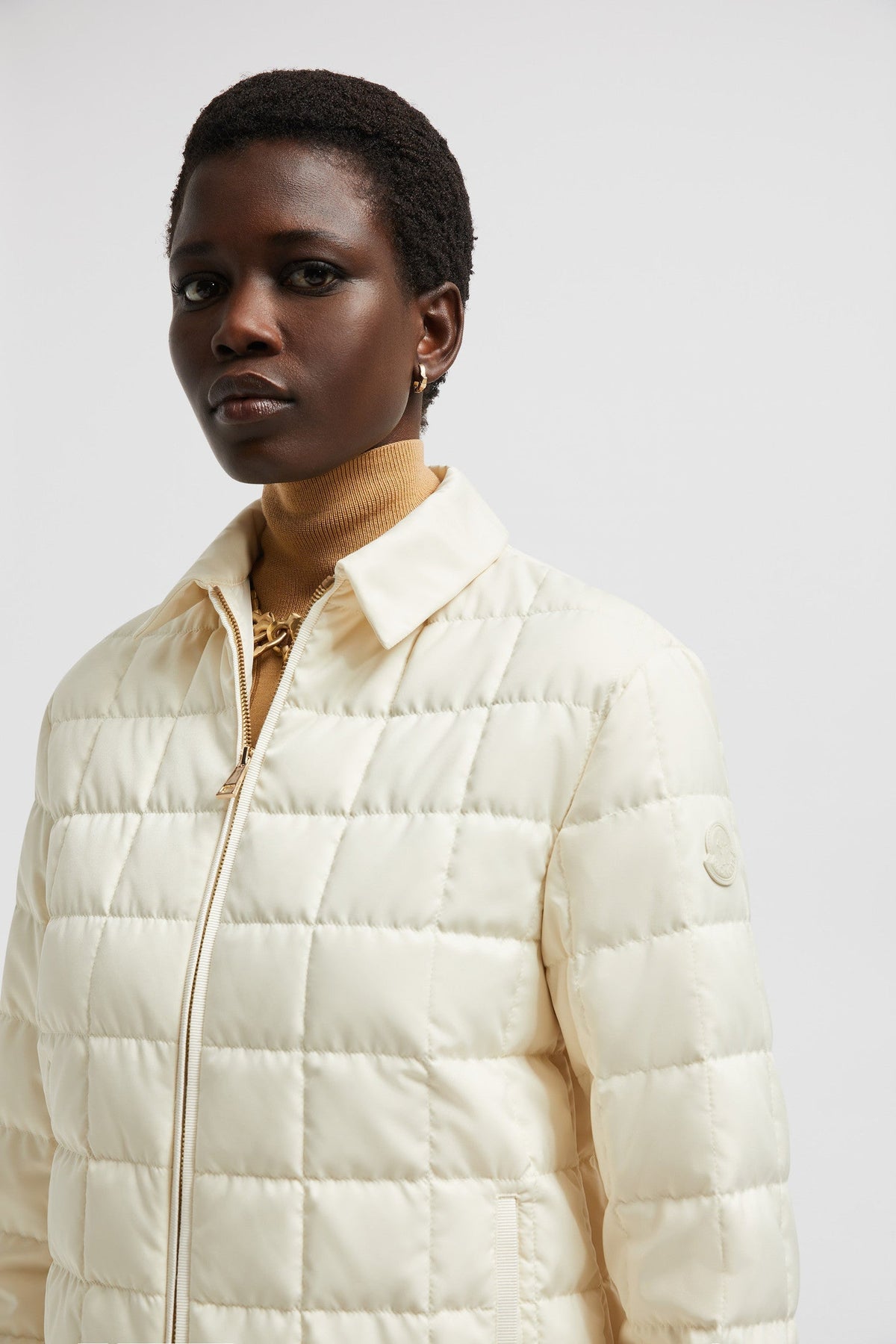 Down-Filled Shirt – lightweight yet warm, this down-filled shirt is characterized by graphic quilting – LUX VERSE Luxury Designer Fashion Outlet