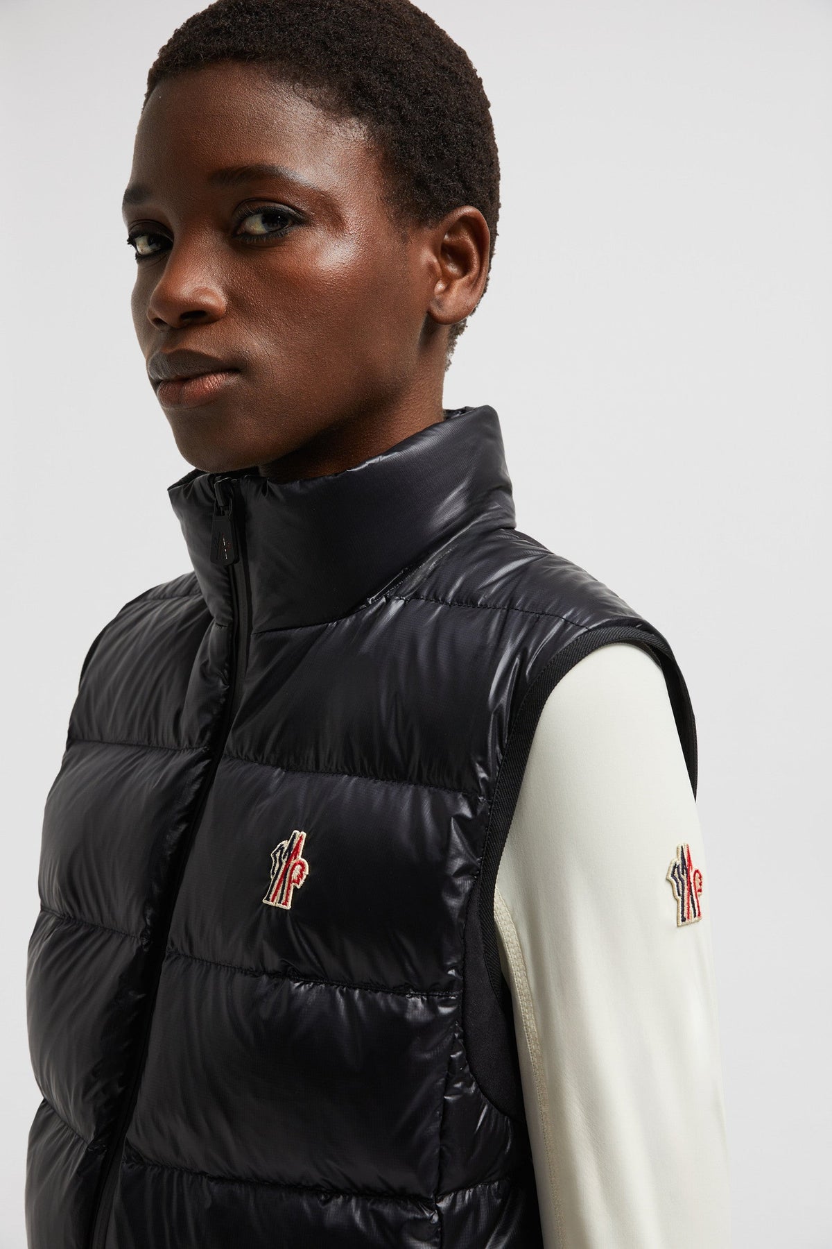 Down Vest – crafted from micro ripstop Nylon lining Down-filled Water-repellent-look two-way – LUX VERSE Luxury Designer Fashion Outlet