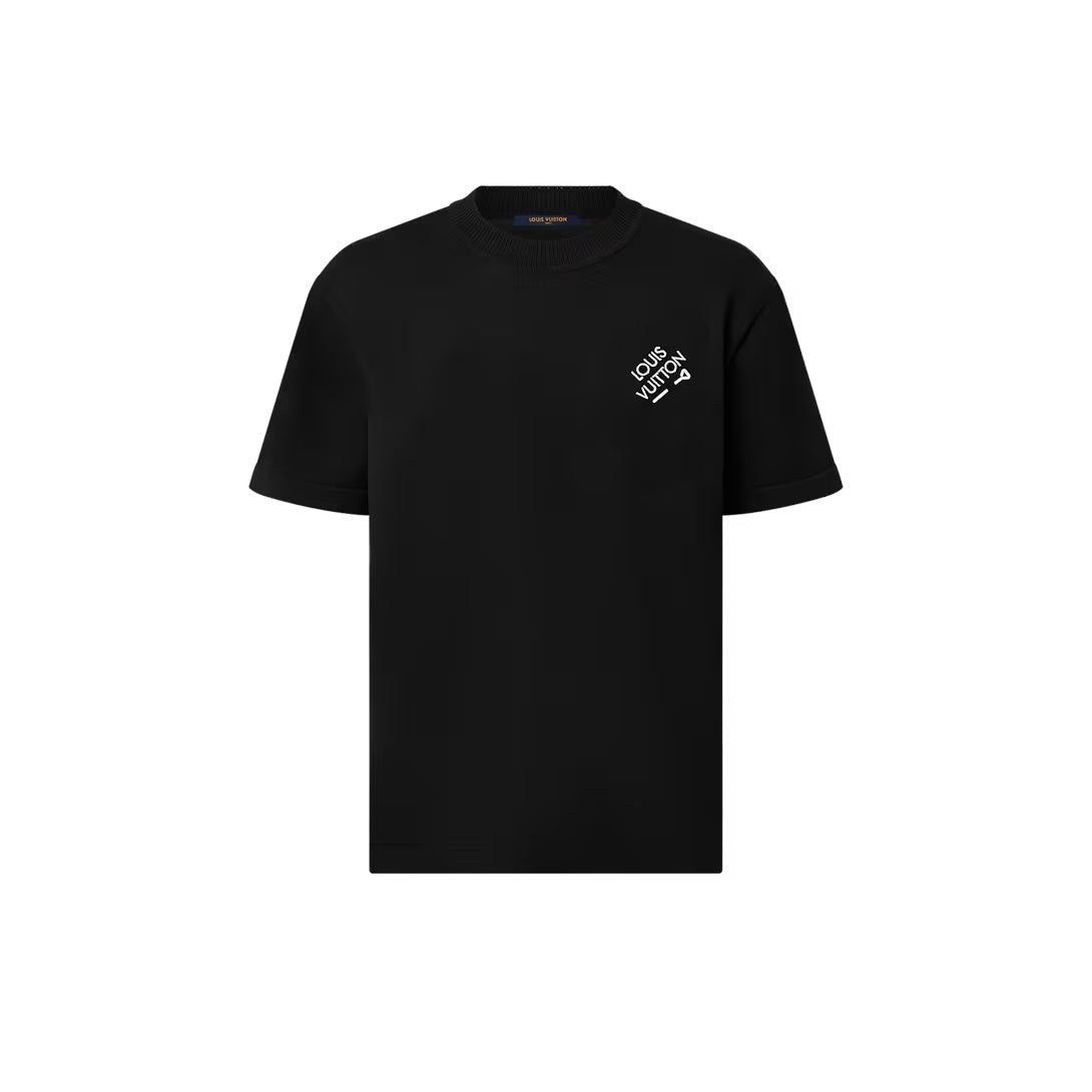 Signature Short-Sleeved T-Shirt – this crisp organic cotton T-shirt with a ribbed collar is a wardrobe staple, – LUX VERSE Luxury Designer Fashion Outlet