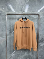 Black Cotton Bold Text Pullover - Men's
