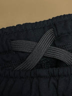 Navyfarbene Baumwollhose mit Kordelzug – Herren