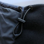 Dunkelblaue und schwarze Pufferjacke – Herren