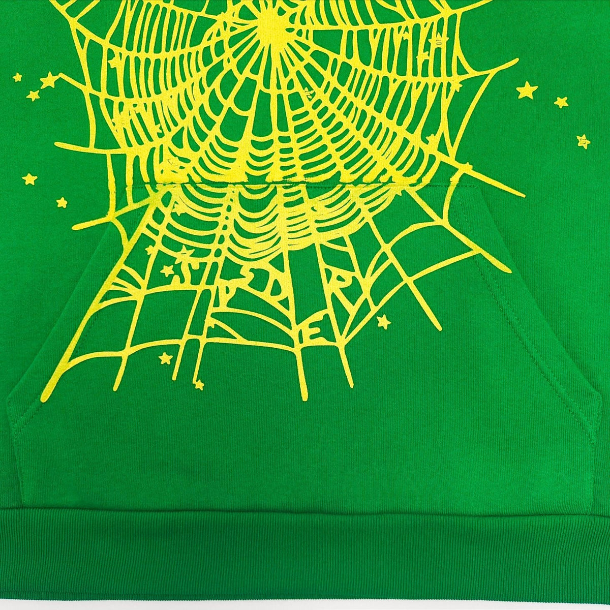 Green Cotton Web Print Pullover – Herren