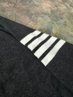 4-Bar Zip Grey Hoodie - Men's