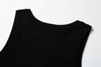 Schwarz-weißes Tanktop – Herren
