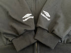 Schwarze Baumwoll-Sweatjacke mit Grafik – Herren