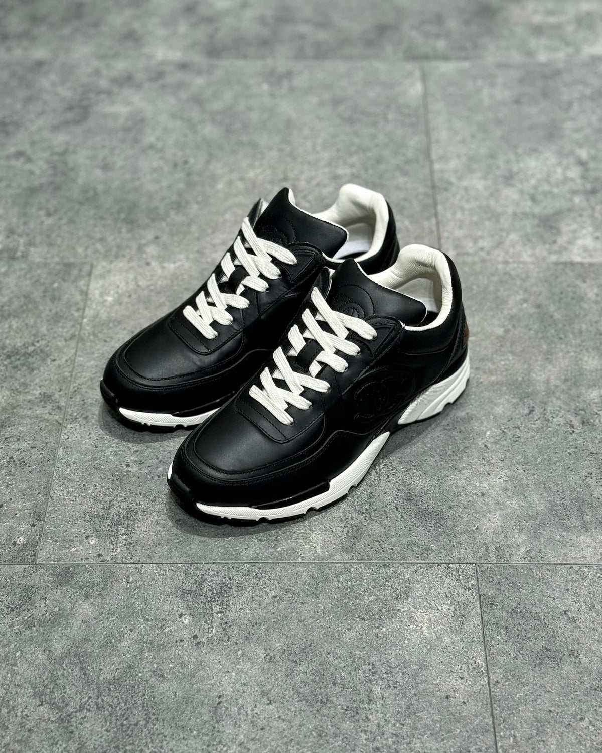 White Mesh Colourblock Chunky - Women's