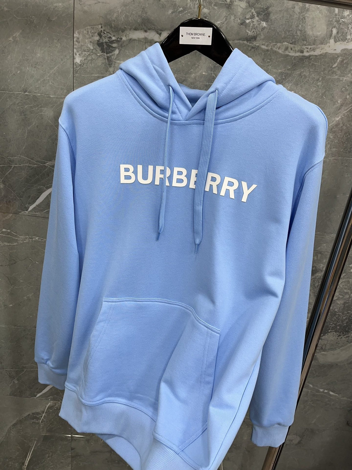 Black Cotton Bold Text Pullover - Men's
