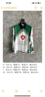 Futuro Optimisto Print Seiden-Polohemd – Herren